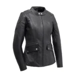 Raven - Women's Motorcycle Leather Jacket