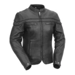 Iron Queen - Women's Motorcycle Leather Jacket