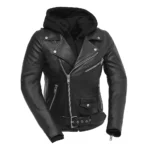 Grand Scarlet Mystique - Women's Motorcycle Leather Jacket