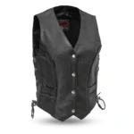 Harmony Women's Motorcycle Western Style Leather Vest