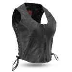 Nightshade Women's Motorcycle Leather Vest