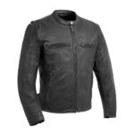 Breezer Rider Men's Motorcycle Perforated Leather Jacket