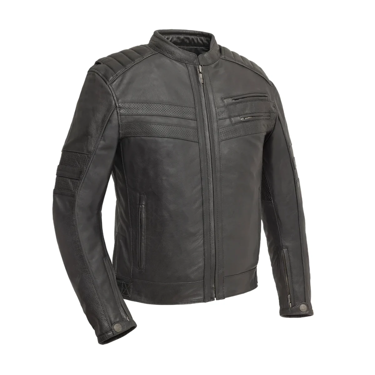 Shadow Storm - Kids Leather Motorcycle Jacket - Grand Prix Apparels