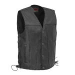 Ace of Spades Men's Motorcycle Leather Vest