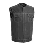 Marauder Men's Leather Motorcycle Vest