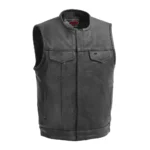 The Apex Men's Motorcycle Leather Vest