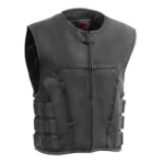 Shadow Strike Men's Leather Swat Style Motorcycle Vest