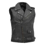 BeatBolt - Men's Motorcycle Leather Vest