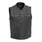 Ignition Vest Men's Leather Motorcycle Vest