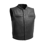 The Urban Edge Men's Motorcycle Leather Vest