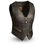 Prairie Rose Women's Motorcycle Leather Vest