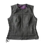 The Majestic Essence Women's Club Style Leather Vest - Limited Edition