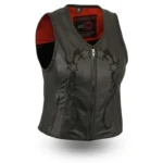 Celestial Motorcycle Leather Vest