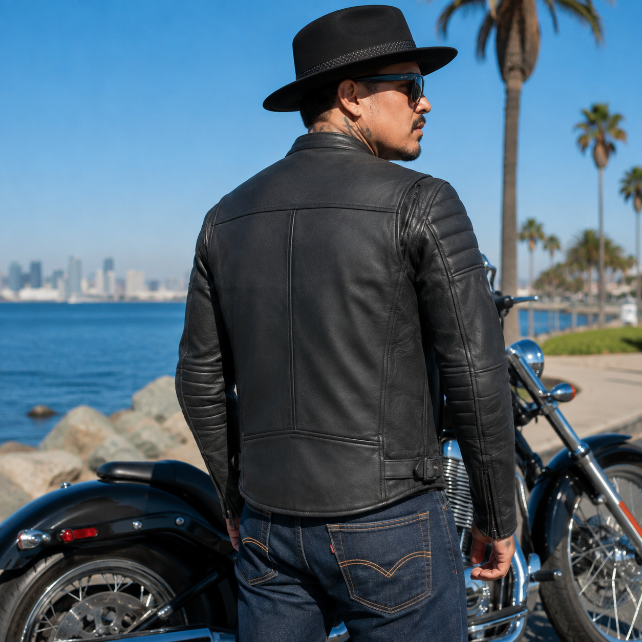 Men's All-Season Adventure Leather Riding Jacket with Removable Liner – City Sleek - Image 2