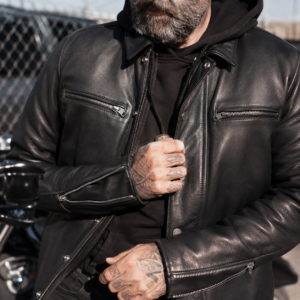 Men's Adventure Leather Riding Jacket for All Seasons – Urban Vagabond