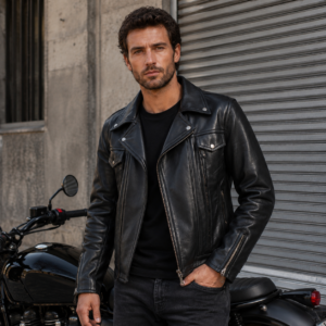 Men's Cold-Weather Vintage Leather Motorcycle Jacket – Ingenium
