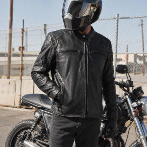 Men's Motorcycle Jacket, All-Weather Leather – Precision Rider