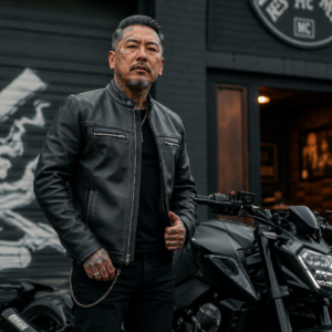 Men's Vintage Motorcycle Jacket, All-Weather Leather – Nomad Lite
