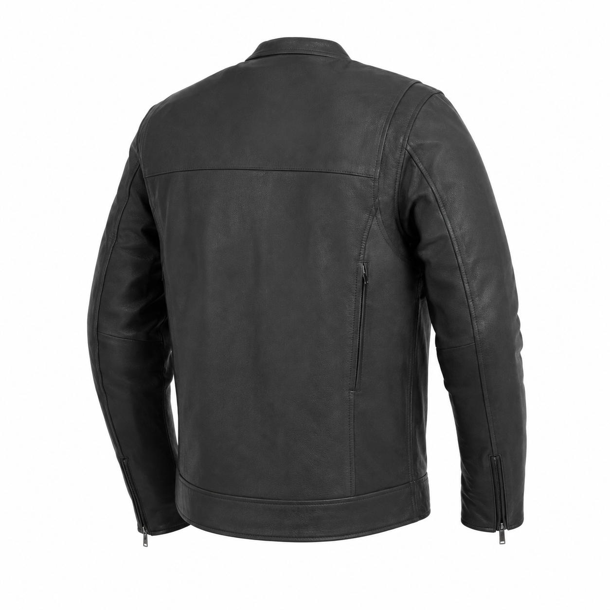 Men's Four Season Vintage Leather Motorcycle Jacket with Liner – Shadow Raider - Image 7