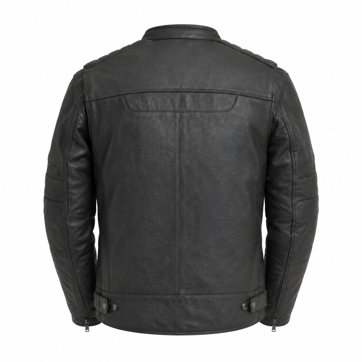 Men's Four Season Adventure Leather Motorcycle Jacket with Liner – Shadow Storm - Image 4