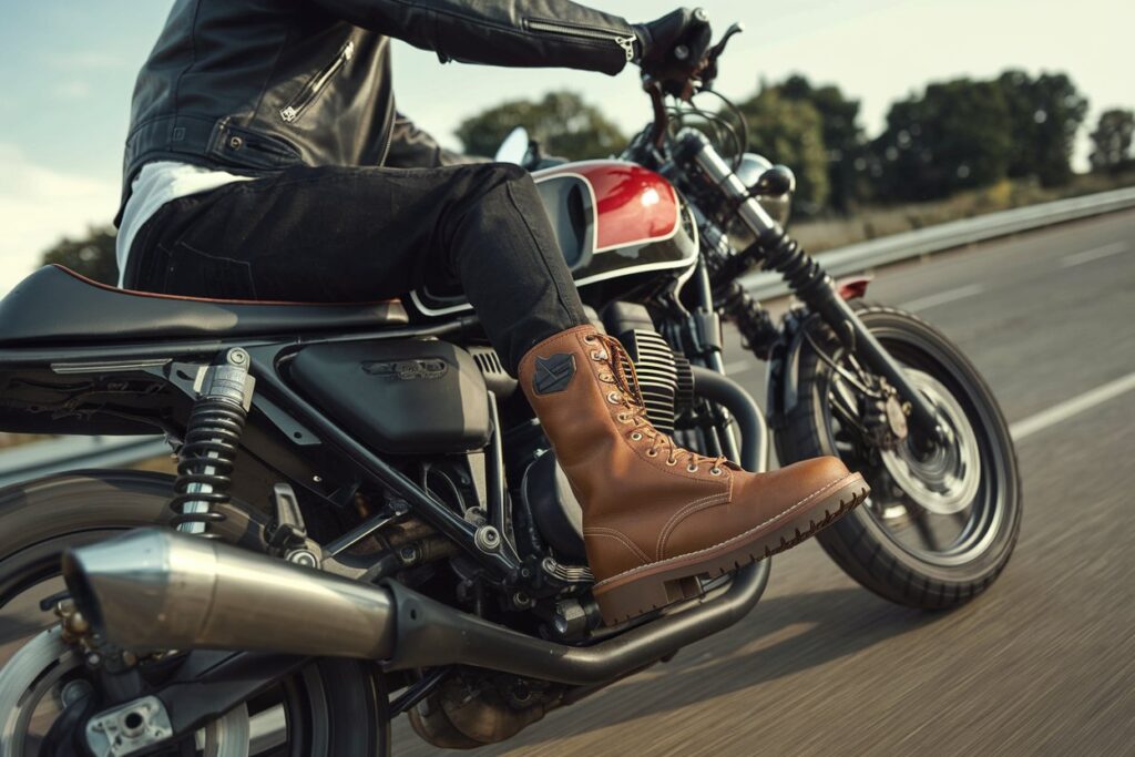 Leather Boots for Motorcycle Riders