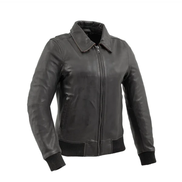 womens moto bomber leather jacketwomens bomber jacket
