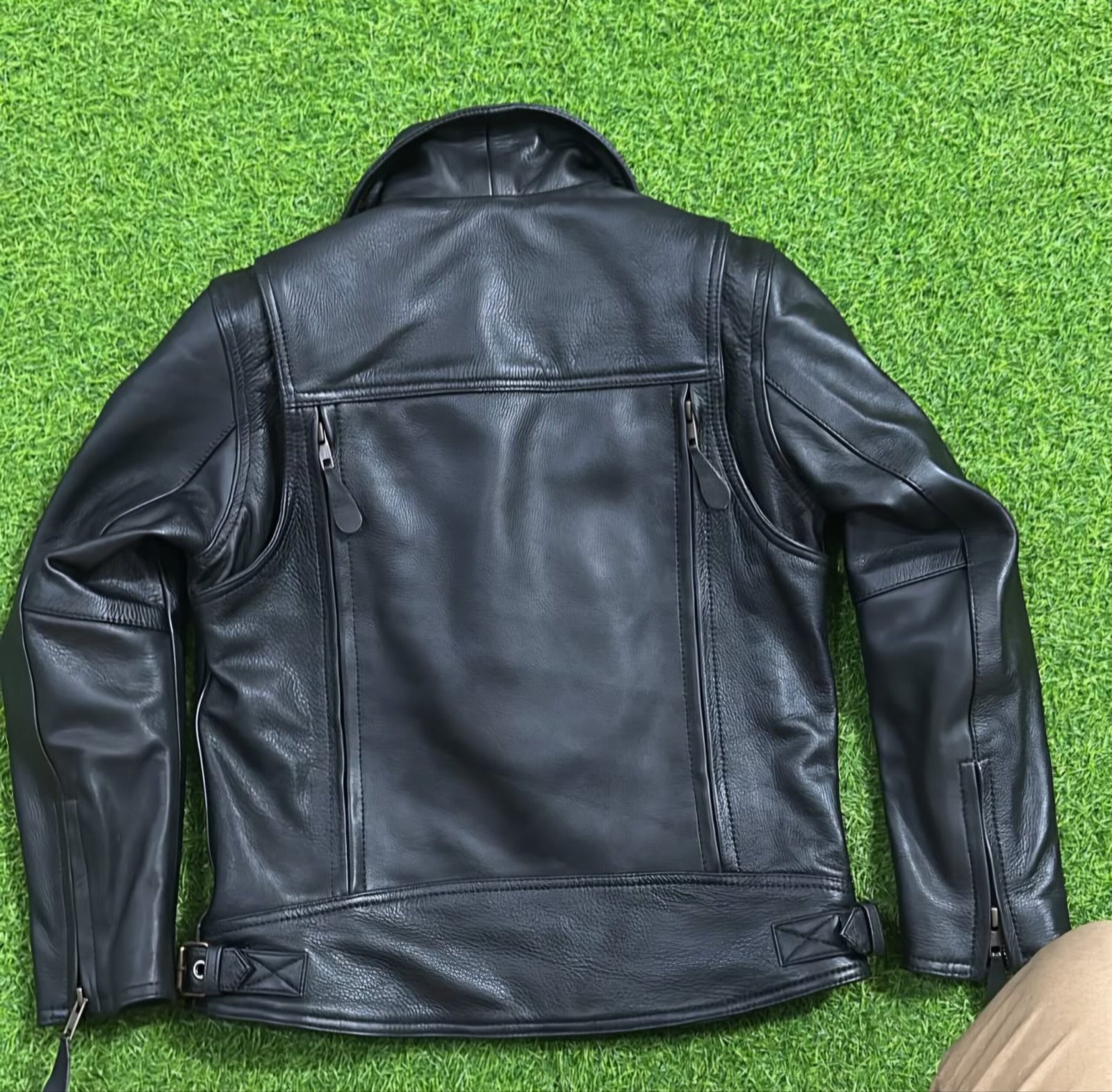Kids' CE Level 2 Armored Leather Motorcycle Jacket with Insulated Liner – Ingenium - Image 9
