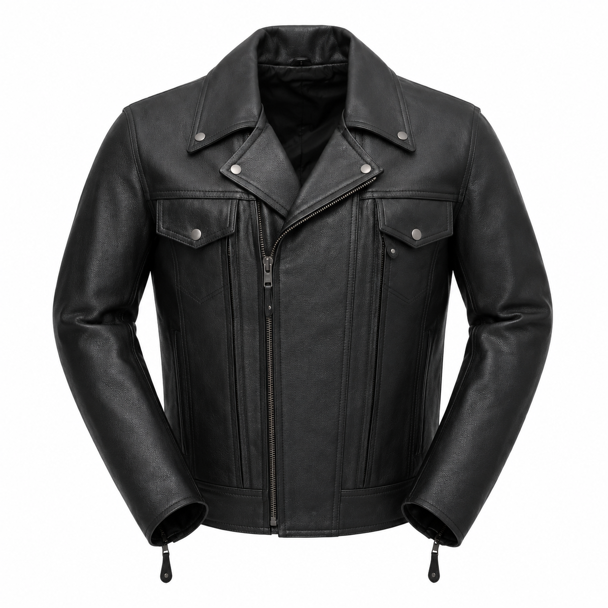 Kids' CE Level 2 Armored Leather Motorcycle Jacket with Insulated Liner – Ingenium - Image 4