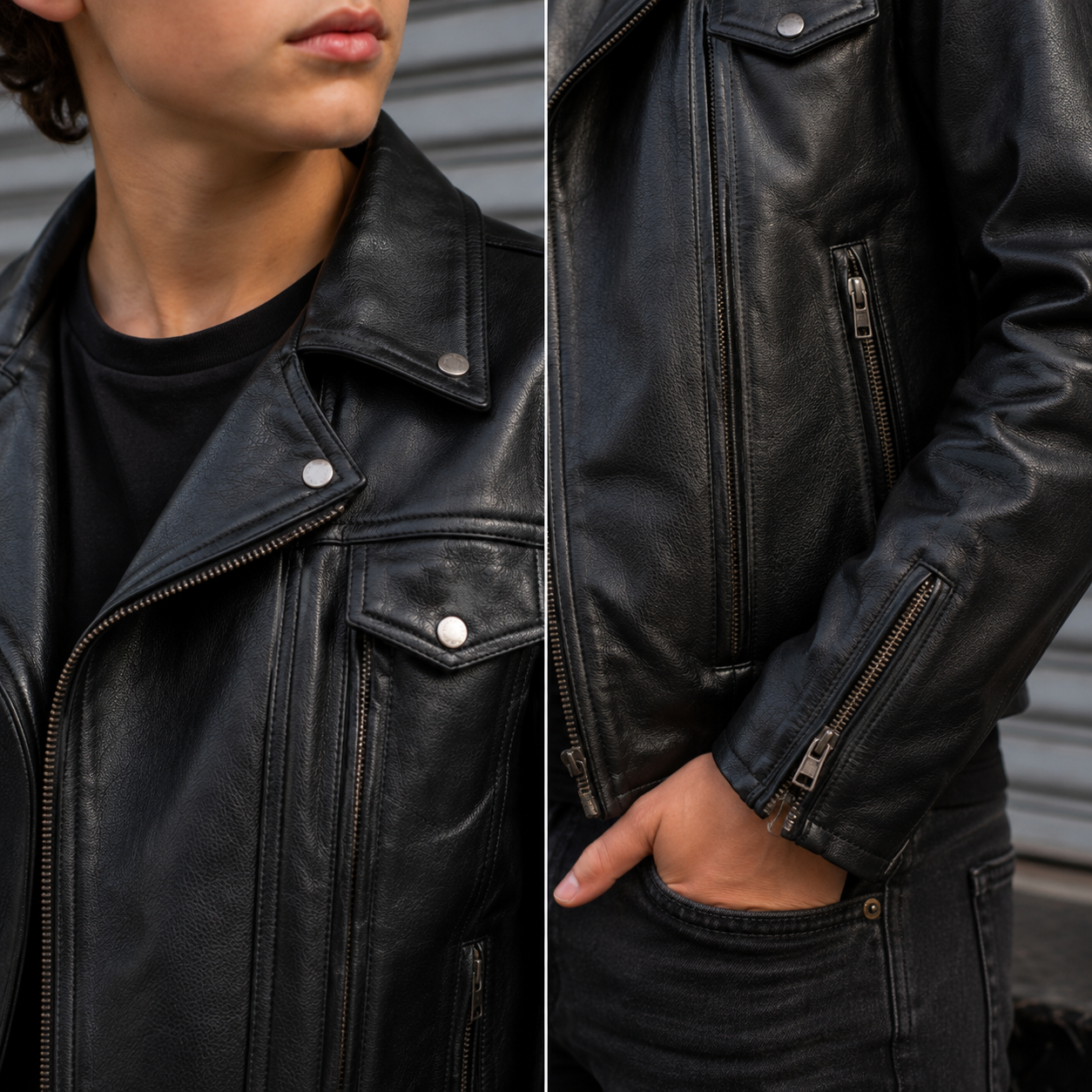 Kids' CE Level 2 Armored Leather Motorcycle Jacket with Insulated Liner – Ingenium - Image 3