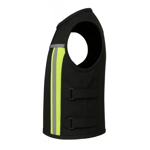 leather vest with visibility