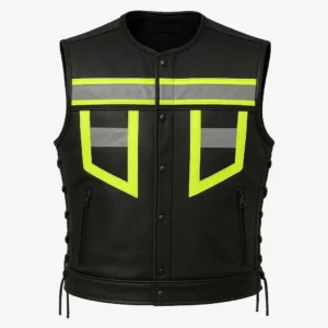 veloshine visibility vest leather