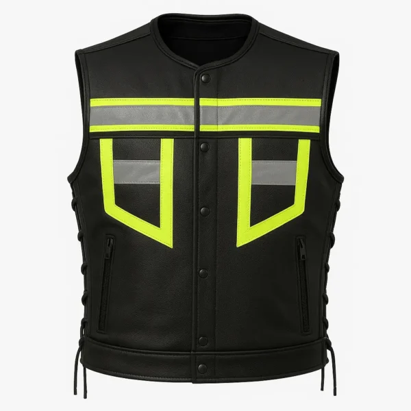 veloshine visibility vest leather