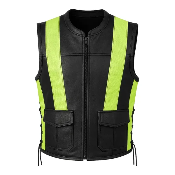 vest leather