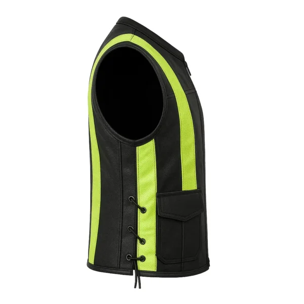 visibility leather vest